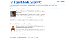 Desktop Screenshot of frenchstyleauthority.com