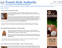 Tablet Screenshot of frenchstyleauthority.com